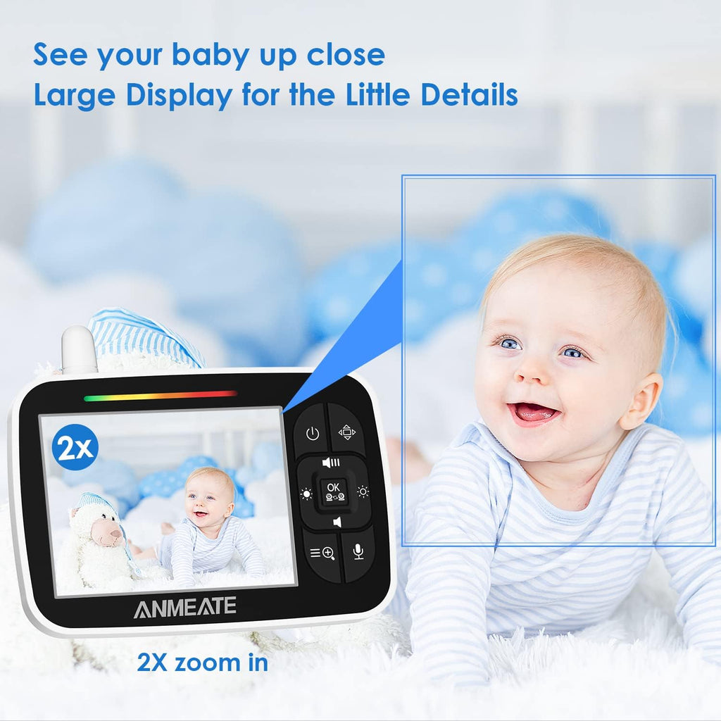 Baby Monitor with Camera and Audio, 3.5 inch LCD Display, Night Vision R569