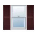 Bordeaux Vinyl Open Louver Shutters V875