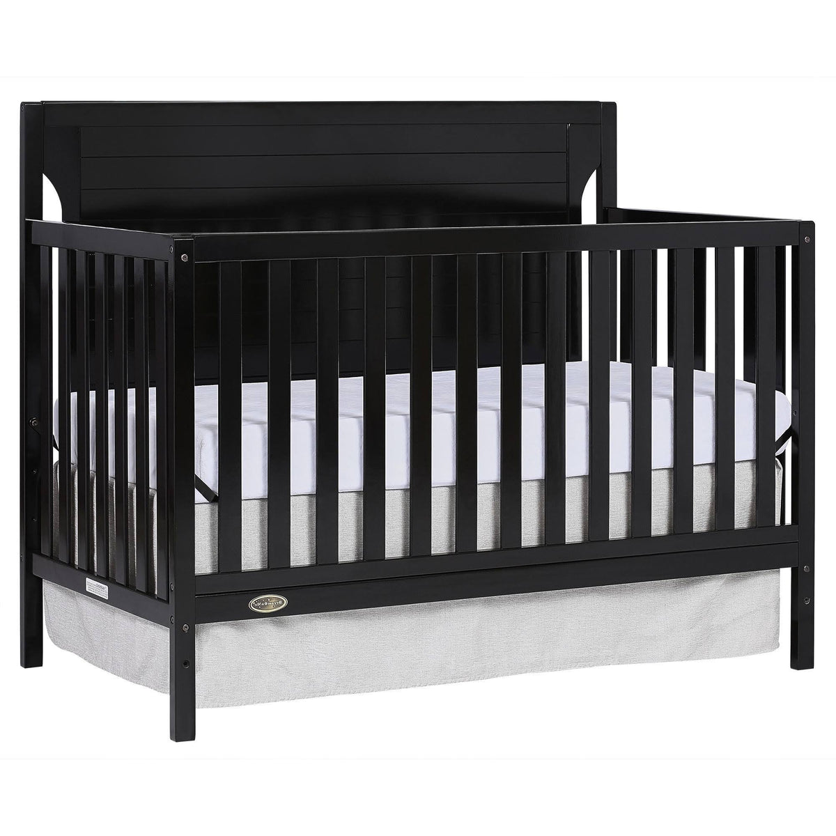 Black 5 in 1 Convertible Crib E2158