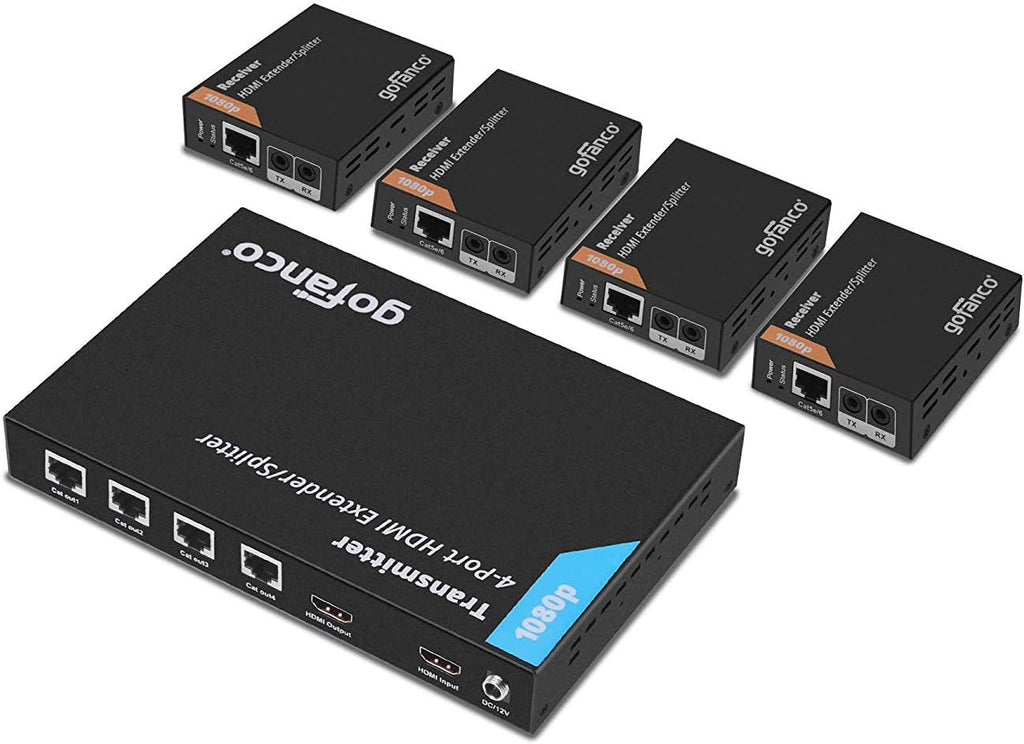 1x2 HDMI Extender Splitter Full HD 1080p Over Ethernet Cable with HDMI Loopout Z521