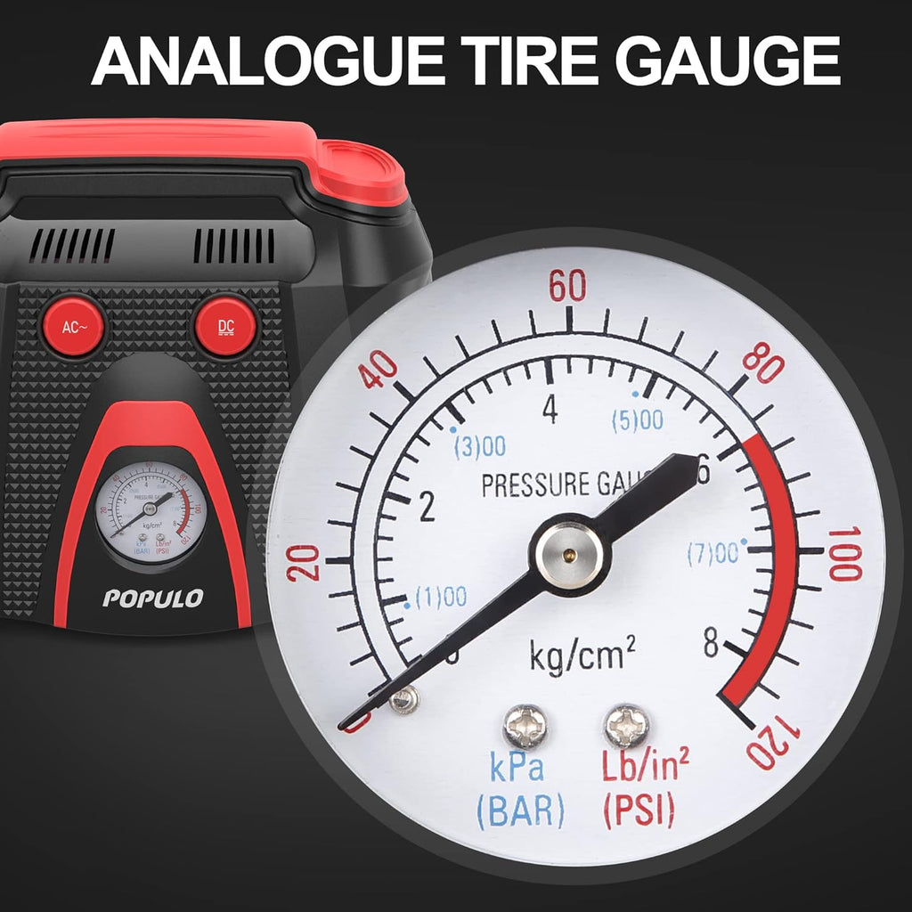 AC/DC Portable Tire Inflator Air Compressor H890