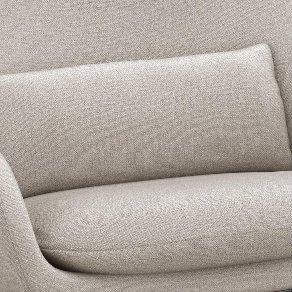 30 inch Wide Mid Century Modern Accent Chair in Linen fabric M826