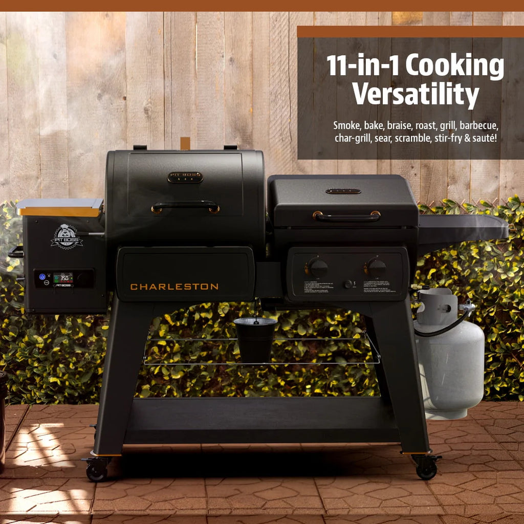 Wood Pellet Grill/Gas Griddle Combo H75125