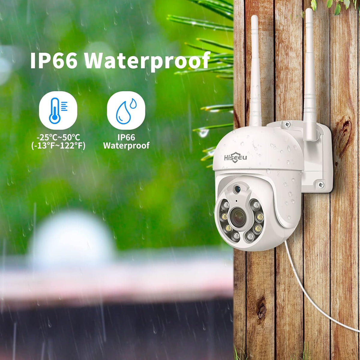 3MP Outdoor Wireless Security Camera with Floodlights G663477