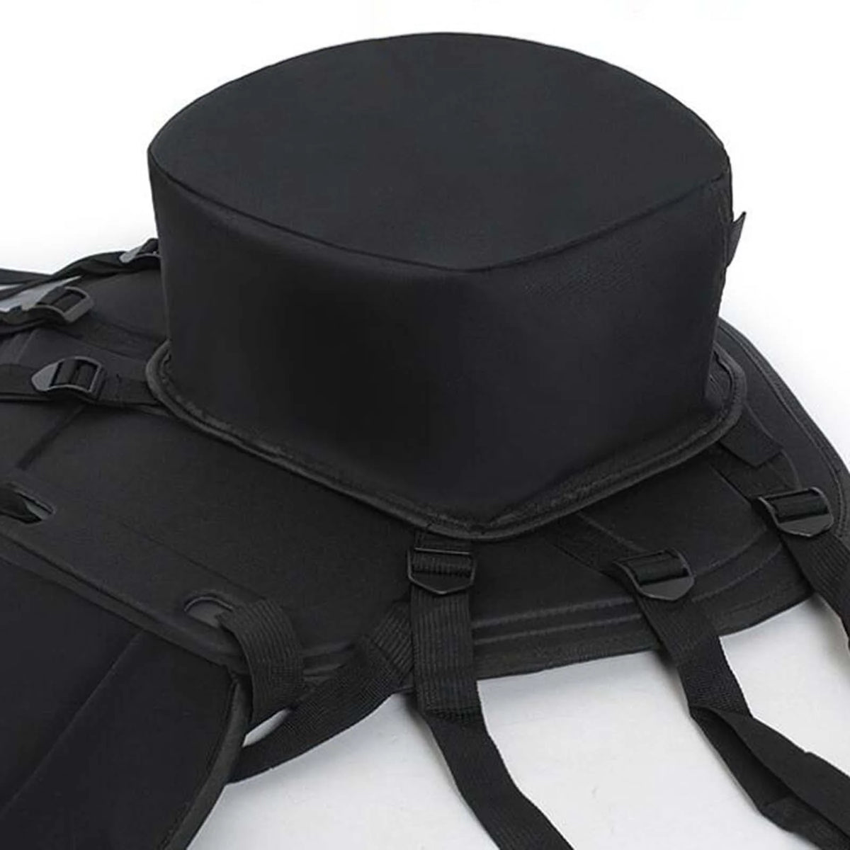 Black Kayak Seat Cushion with Detachable Backrest and Bag N81505