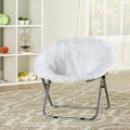 Plush Faux-Fur Kids Saucer Chair M44436