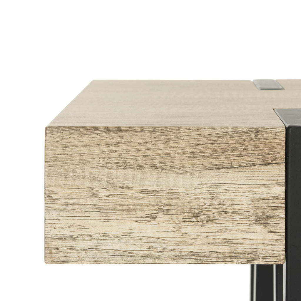 Brown Mid-Century Wood Top Console Table B88911