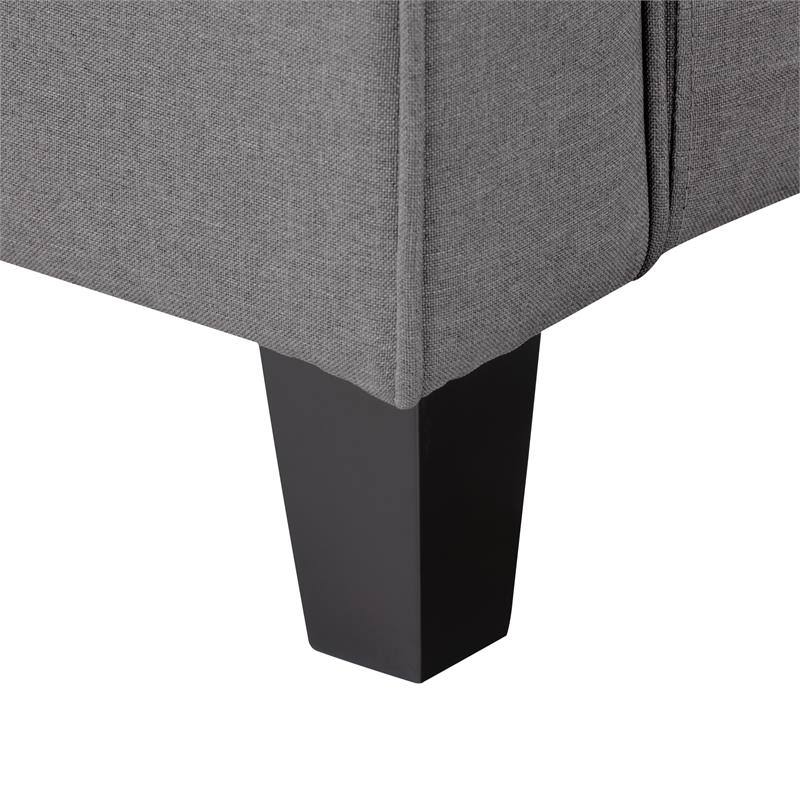 Gray Fabric Loveseat Sofa Y785