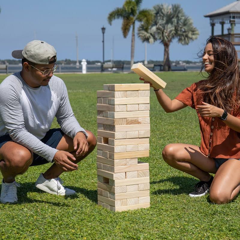 Giant Wooden Tumble Tower Game W75049