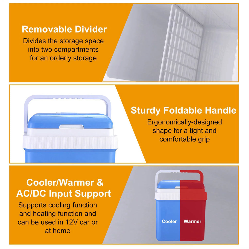 24L Portable Car Cooler 12V Refrigerator O556