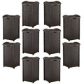 Outdoor Patio 33 Gal Trash Can Bin 10 Pack R475