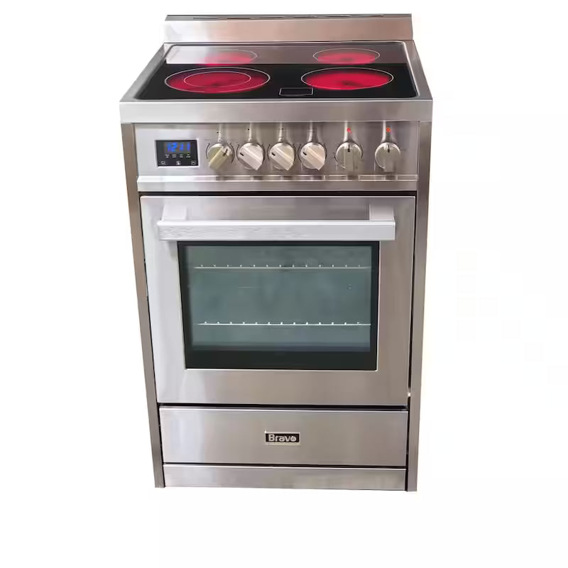 4-Element Electric Range with Convection in Stainless Steel P796369