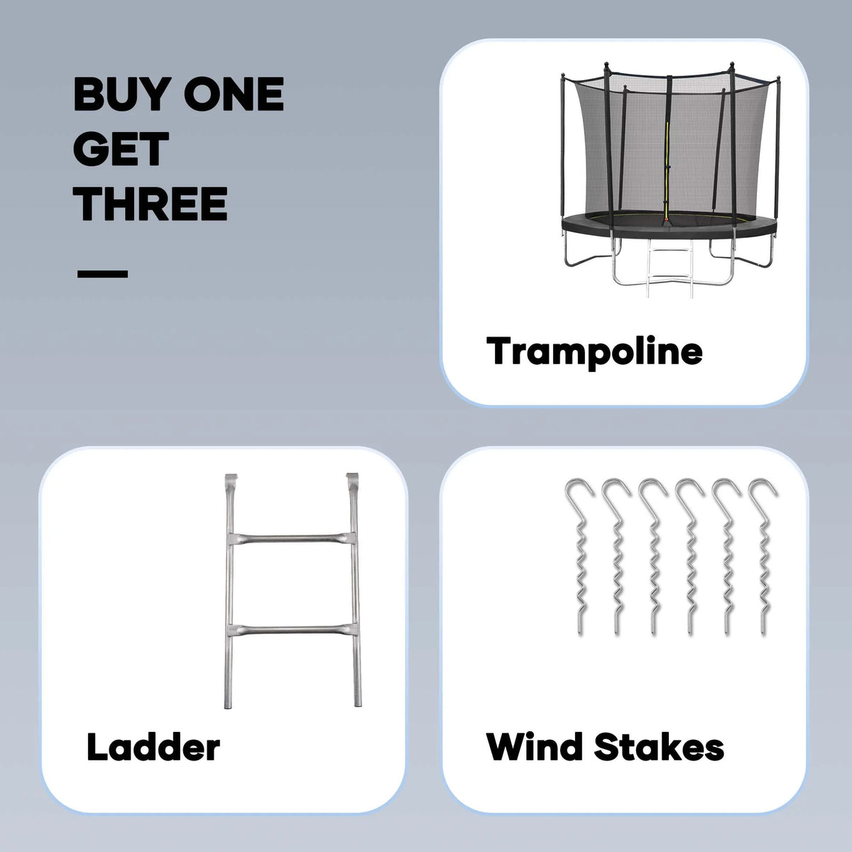 8 FT Trampoline with Ladder Safety Enclosure V3431