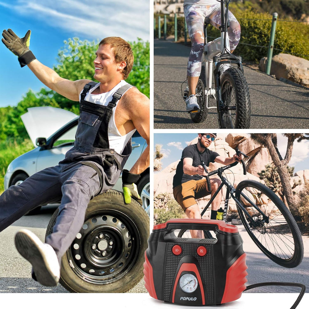 AC/DC Portable Tire Inflator Air Compressor H890