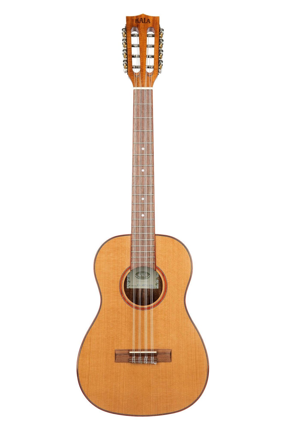 Solid Cedar Acacia 8 String Baritone Ukulele D7779