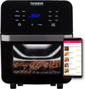 Brio Air Fryer Smart Oven, 15.5-Qt X-Large Family Size, Countertop Convection Rotisserie Grill Combo, 4 Rack Positions, 50°-425°F Temperature Controls in 5° Increments, Linear Thermal Technology and Integrated Temperature Probe J4256