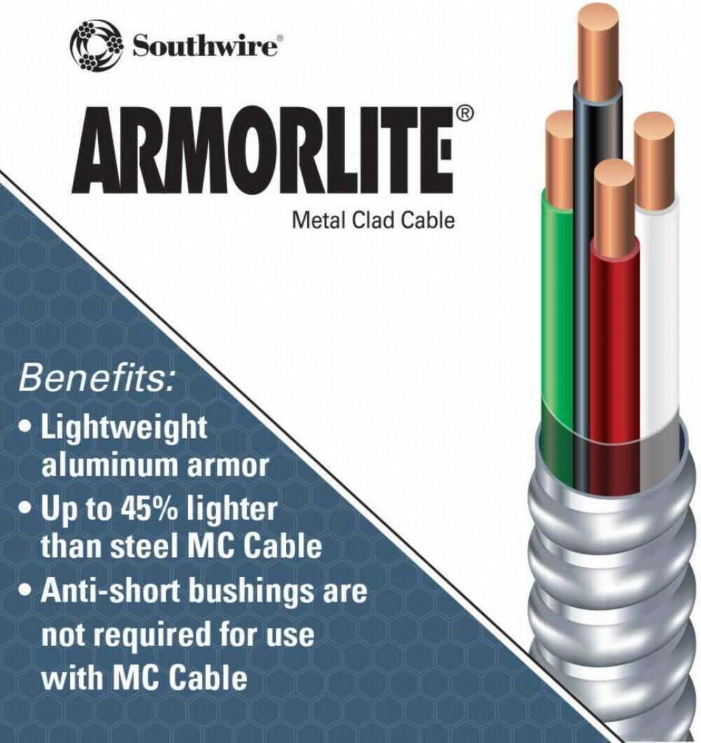 10/3 x 125 ft. Solid Cu MC Cable P2839