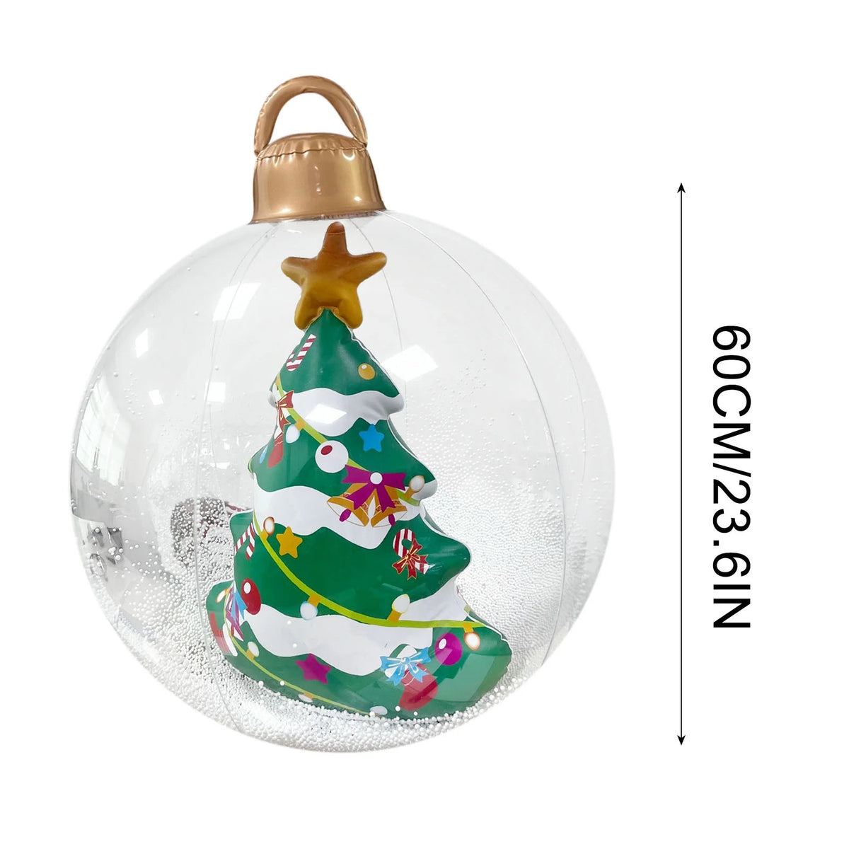Inflatable Christmas Decorations Ball 60cm Pvc G16424
