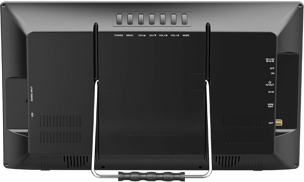 13 Portable Widescreen LED TV with USB/SD Inputs, HDMI, FM Radio, Rechargeable Battery F482