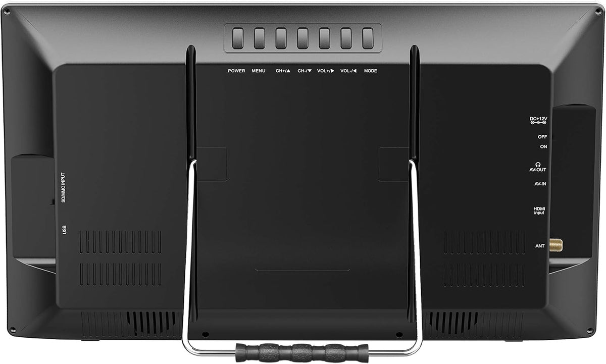 13 Portable Widescreen LED TV with USB/SD Inputs, HDMI, FM Radio, Rechargeable Battery F482