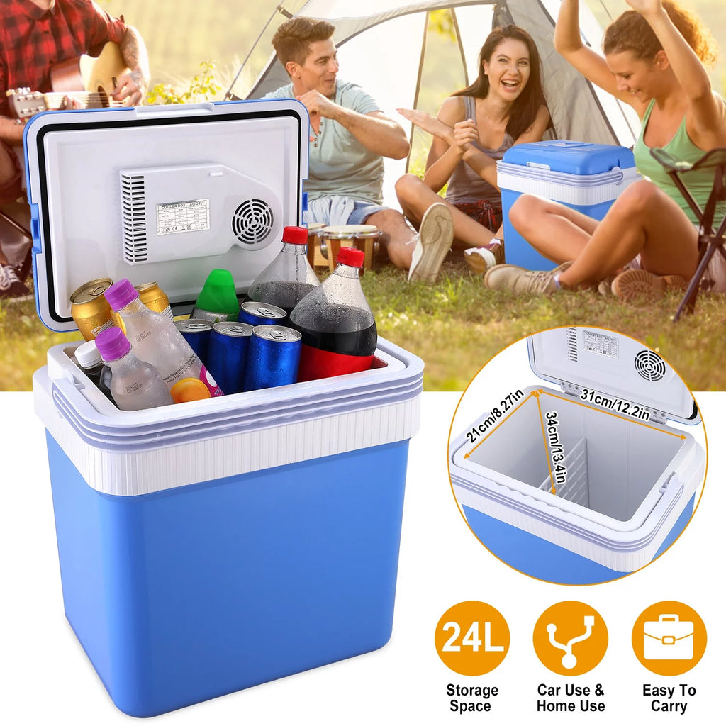 24L Portable Car Cooler 12V Refrigerator O556