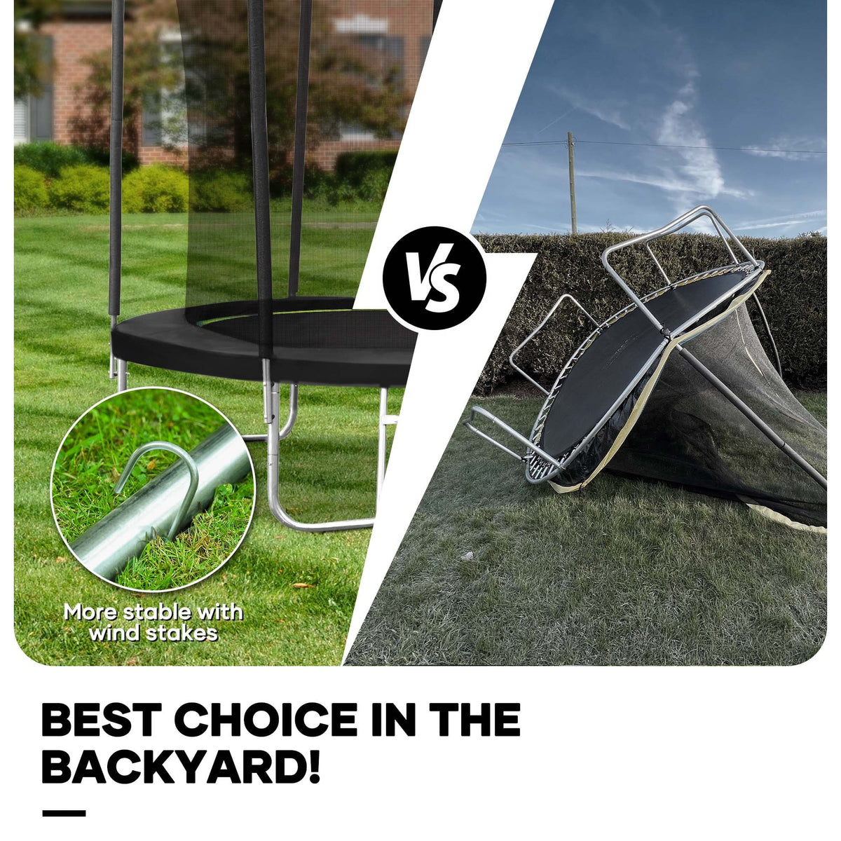 8 FT Trampoline with Ladder Safety Enclosure V3431