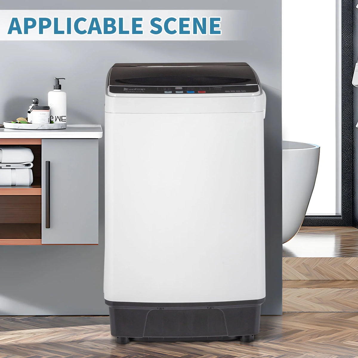 17.6Lbs Top Load Portable Washer with Drain Pump V9193