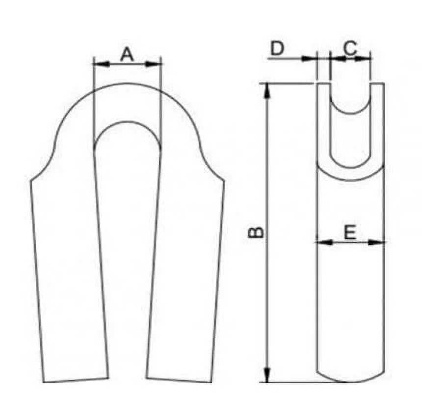 316 Stainless Steel Wire Rope Tube Thimble 10-Pack F578