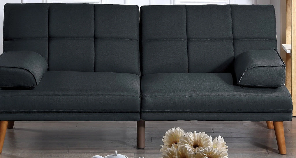 Black 2pc Sectional Sofa Set E5205