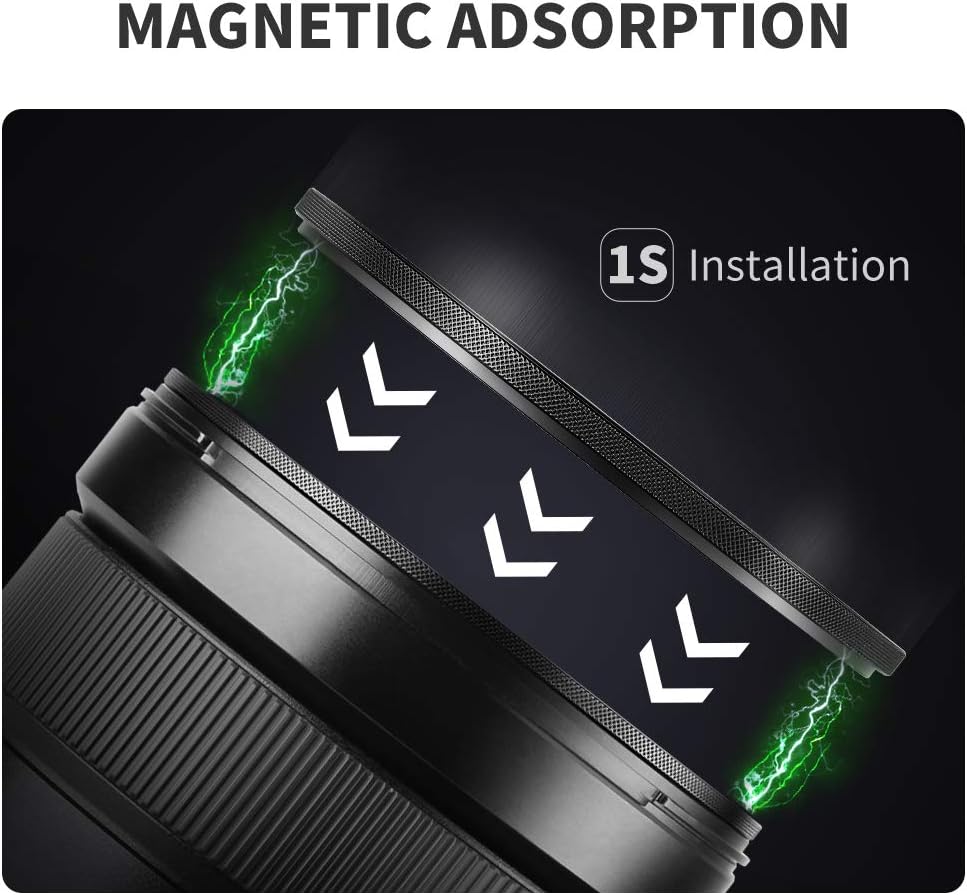 77mm Magnetic Lens Filter Kit with MCUV CPL ND1000 Magnetic Adapter Ring S10012