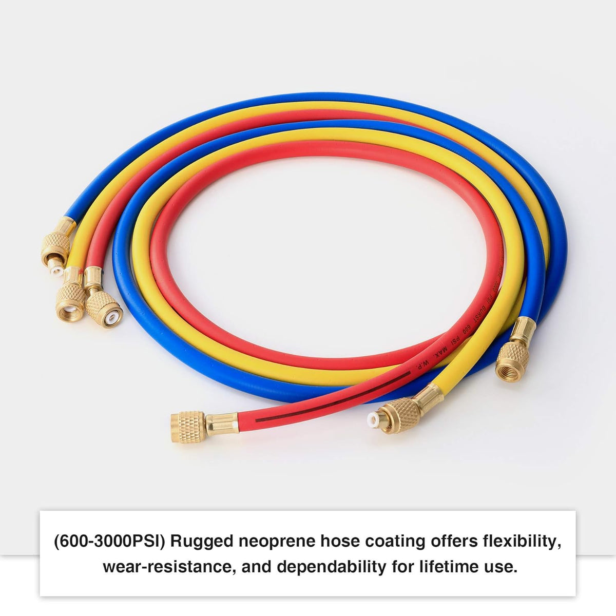AC Manifold Gauge Set for R134a R12 R22 R502 Refrigerants with 5' Hose V702718