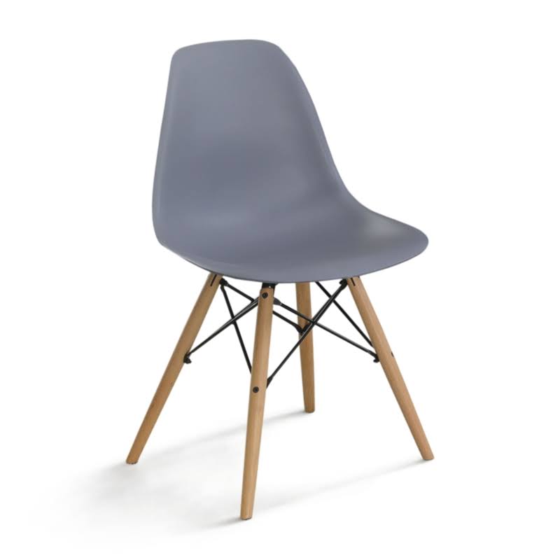 Gray Mid-Century Side Chair (Set of 2) P3717
