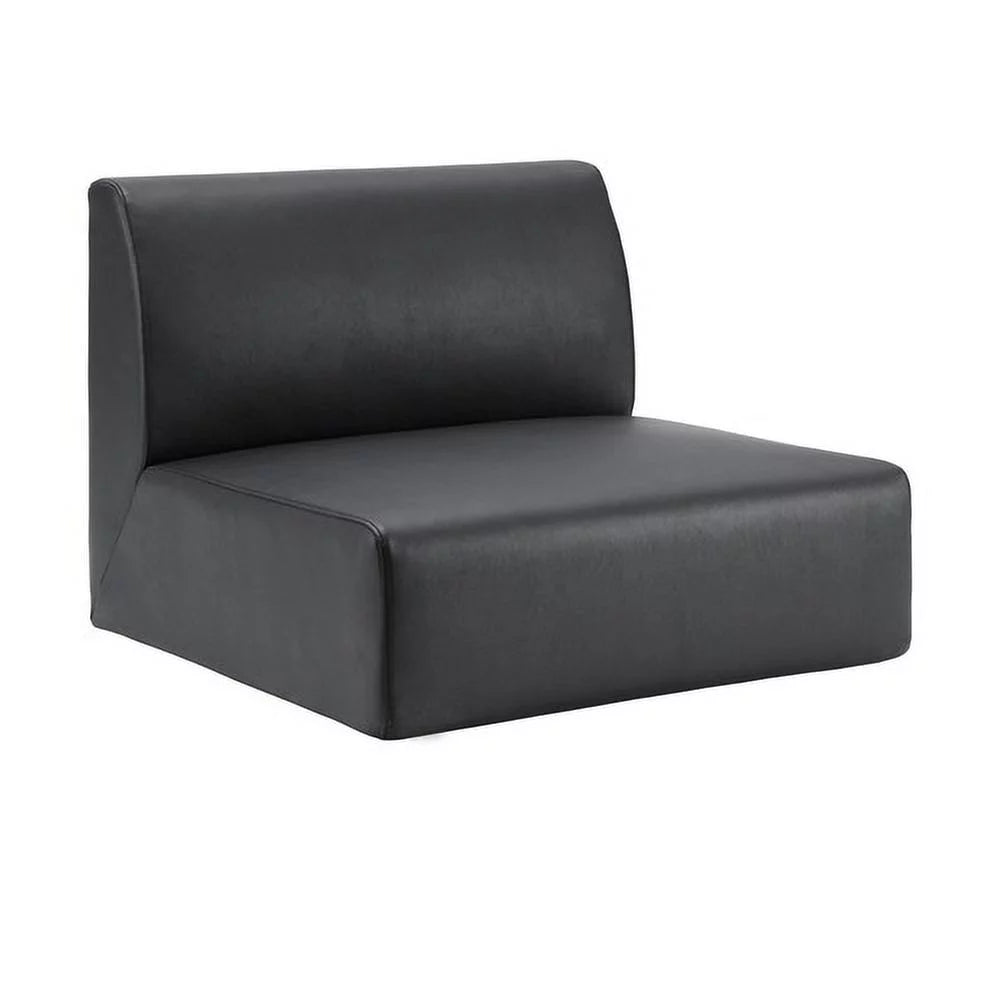 Single Seat Sofa Polyurethane Black A852