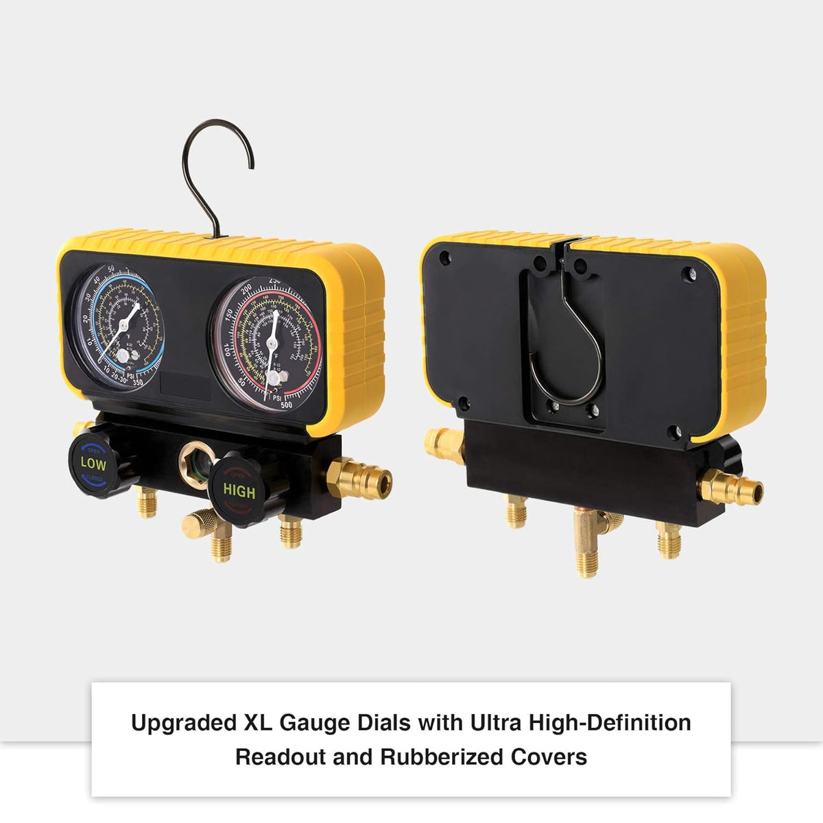 AC Manifold Gauge Set for R134a R12 R22 R502 Refrigerants with 5' Hose V702718