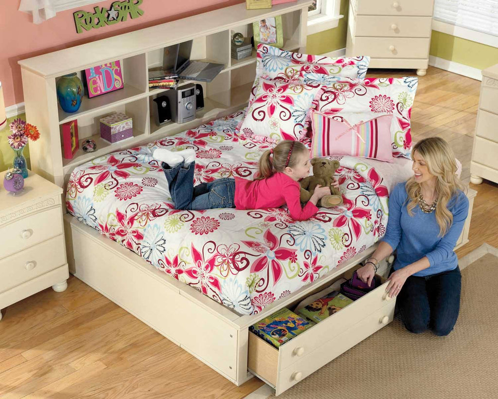 Twin Bookcase Bed H946