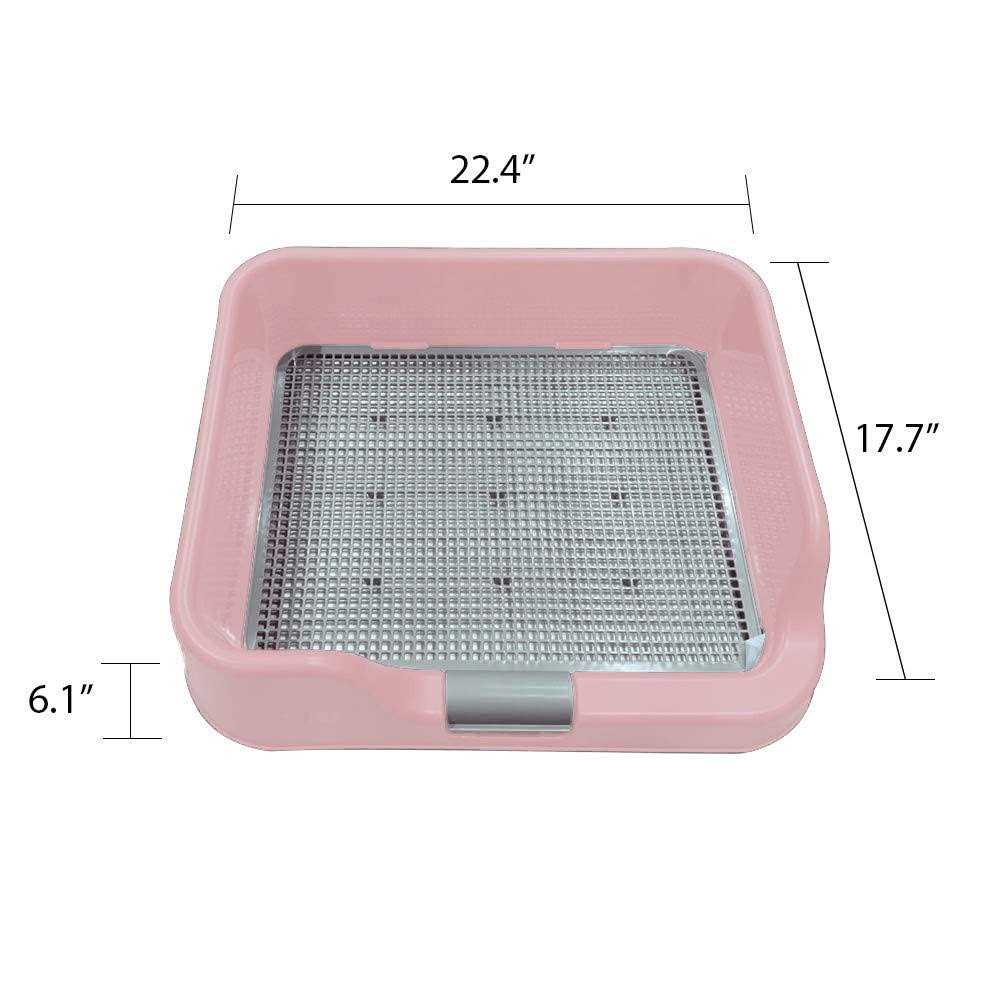 Indoor Dog Potty Tray with Protection Wall L9759