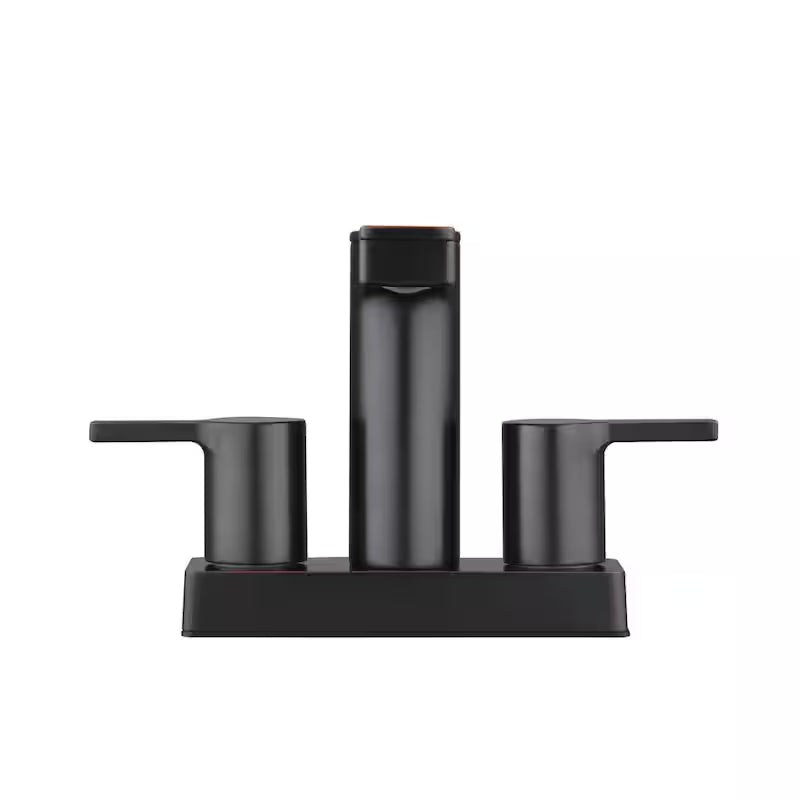 4 in. Centerset 2-Handle Low-Arc Bathroom Faucet in Bronze Y174