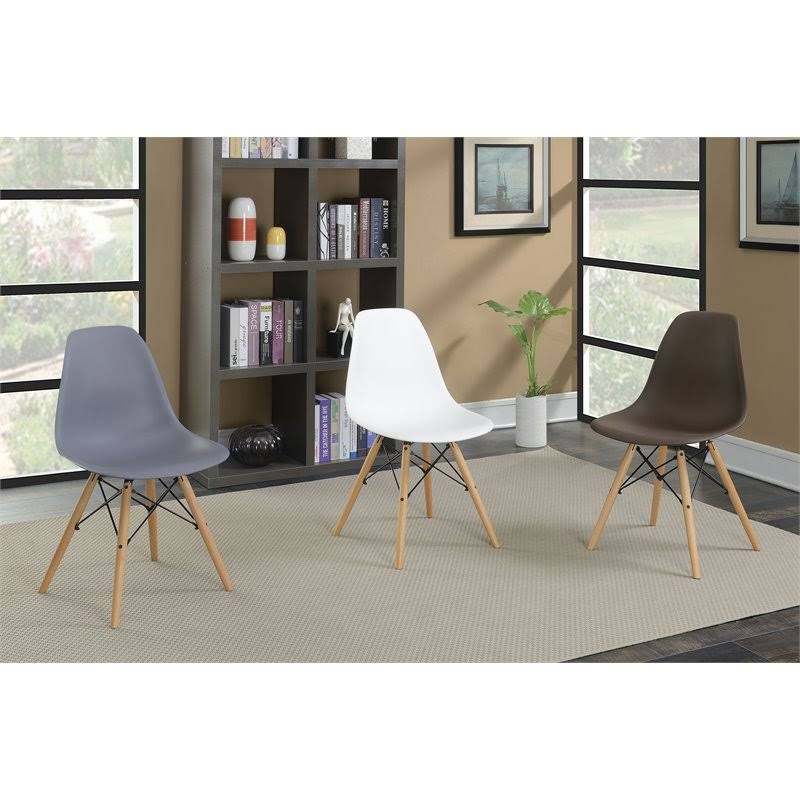 Gray Mid-Century Side Chair (Set of 2) P3717