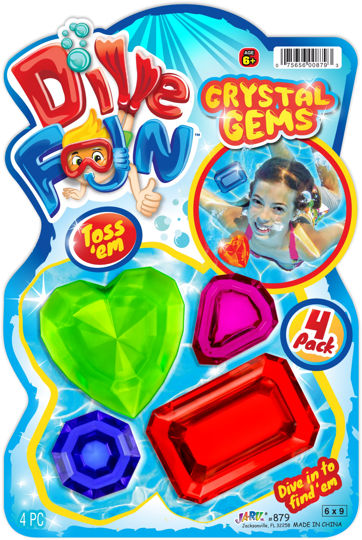 Diving Gems Dive Crystals Swimming Pool Dive Toys Sinker for Kids W68212