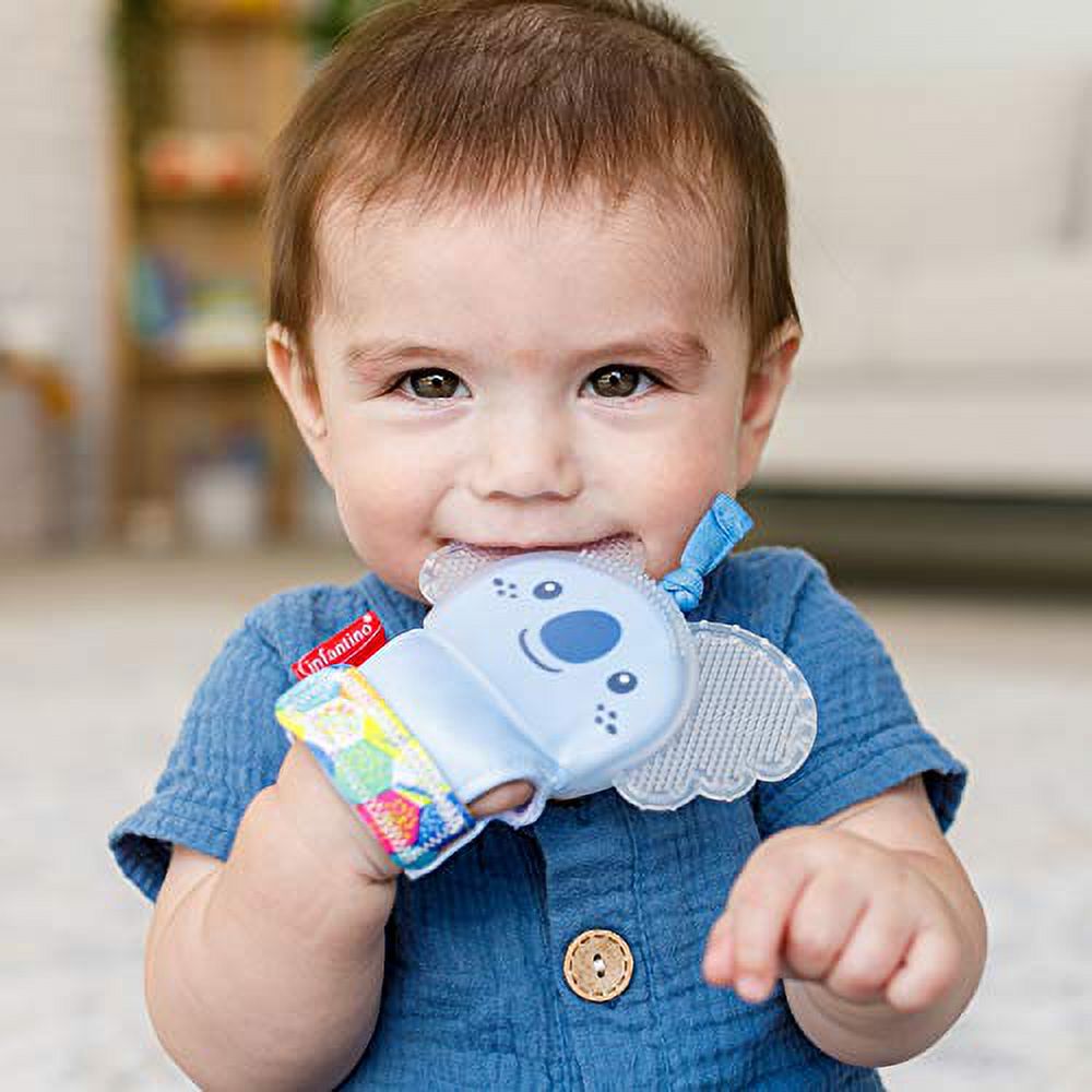 Teething Mitten with Textured Silicone Teether S106