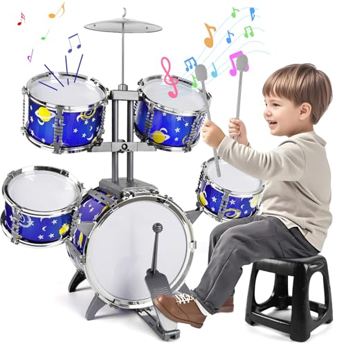 Kids Jazz Drum Set with Stool S317778