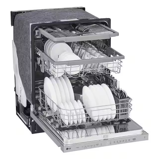 24 in. Top Control Standard Dishwasher with QuadWash in Stainless Steel V306974