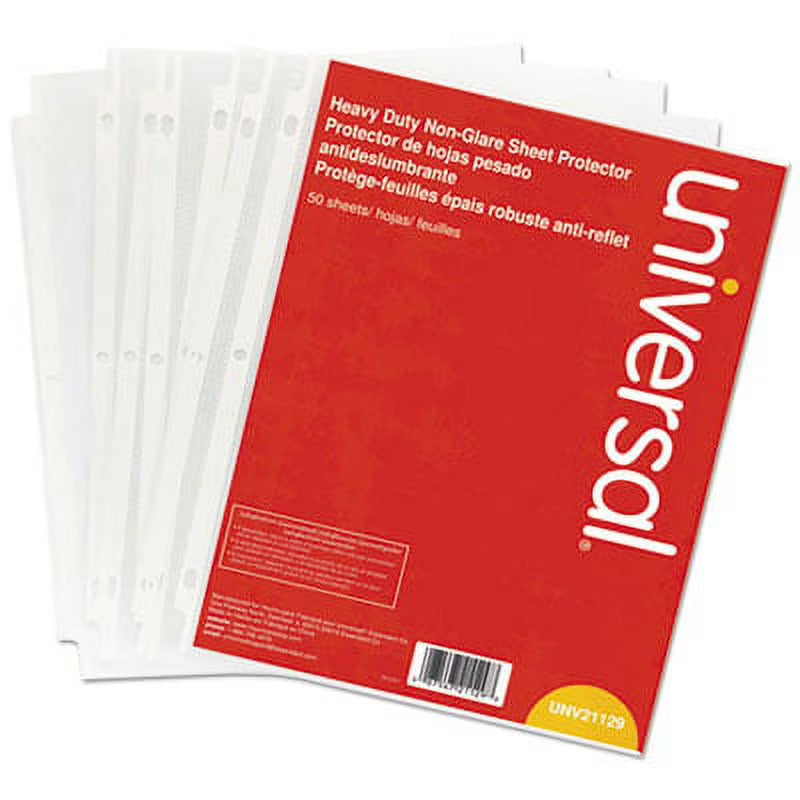 Clear 50/Pack Poly Sheet Protectors T68860